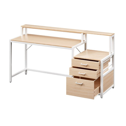 Computer Desk Oak 160cm 160x50x90cm