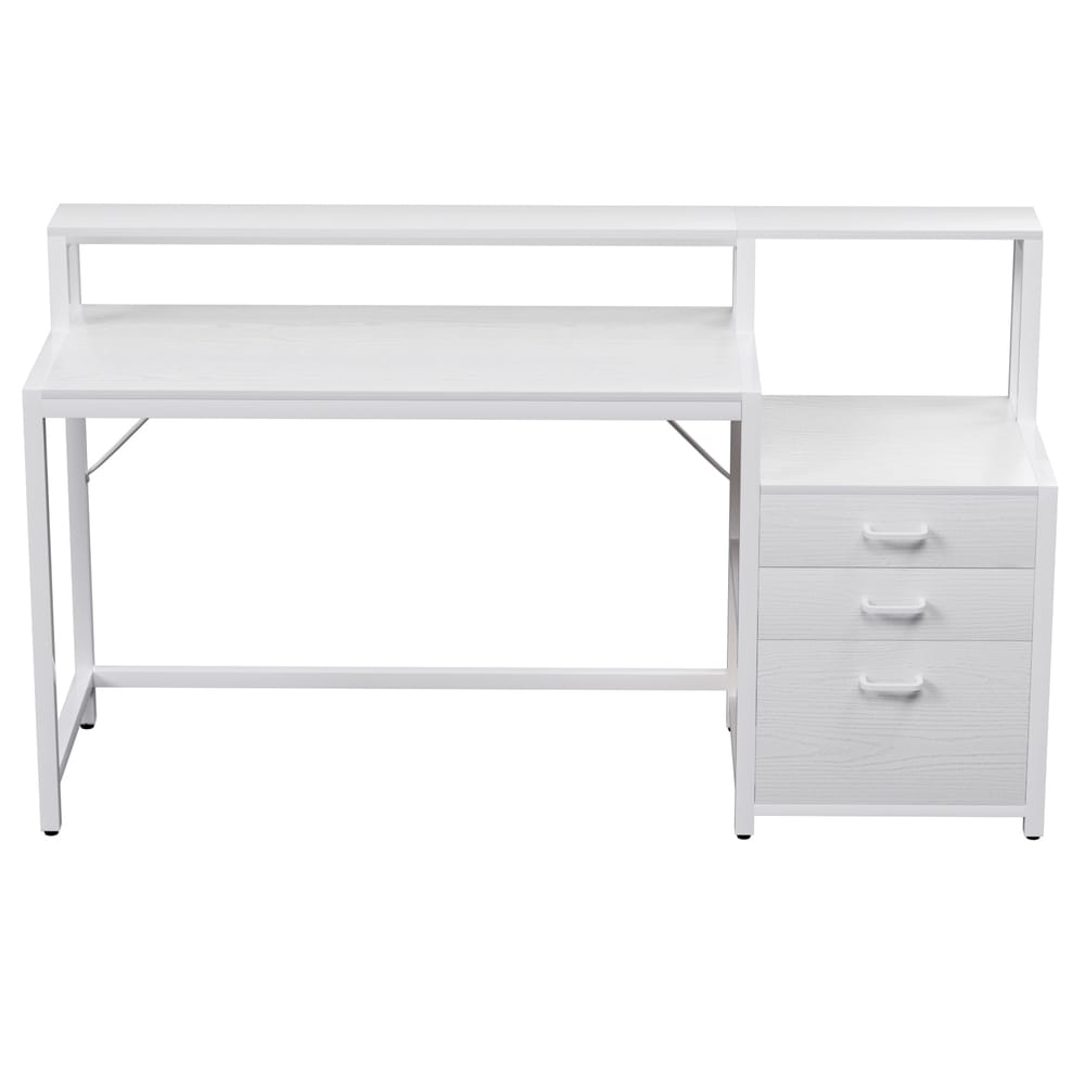 Computer Desk White 160cm 160x50x90cm