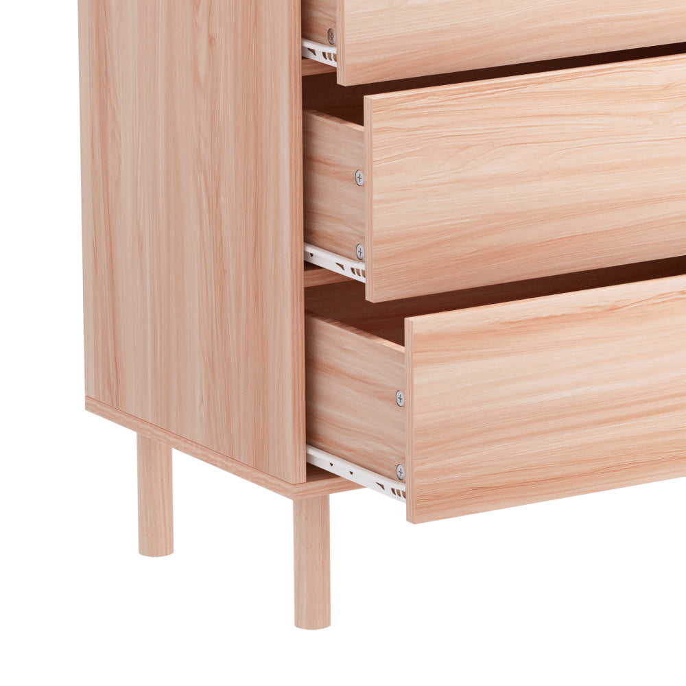 6 Chest Of Drawers Cabinet Dresser Table Tallboy Storage Bedroom Pine