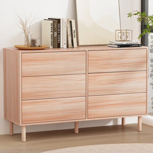 6 Chest Of Drawers Cabinet Dresser Table Tallboy Storage Bedroom Pine