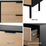 6 Chest of Drawers Dresser Table Black&Pine