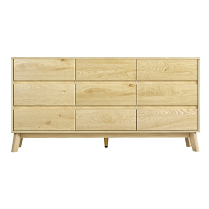 9 Chest Of Drawers Cabinet Dresser Table Tallboy Storage Bedroom Oak