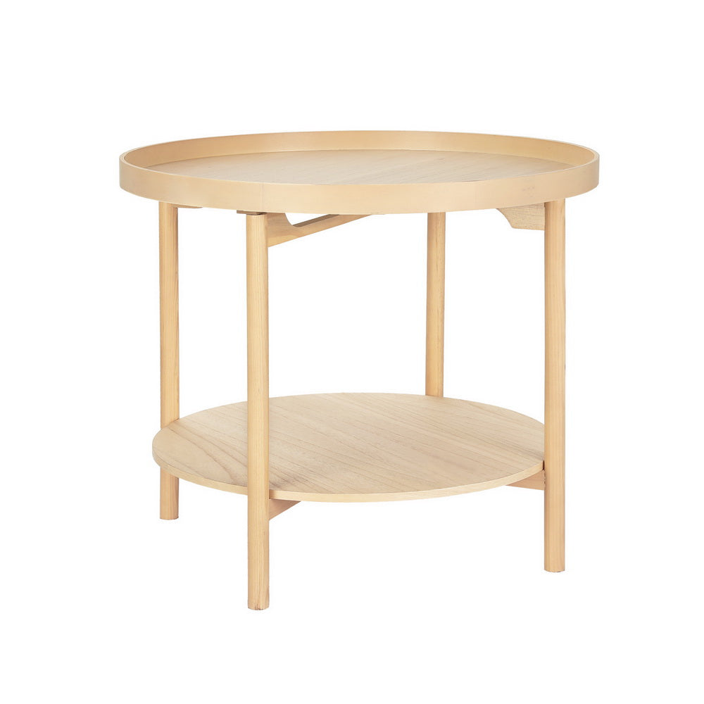 Coffee Table Side Table Round 70Cm