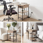Flip-Top Side Table Charging Station 60cm | HomeAndLiving