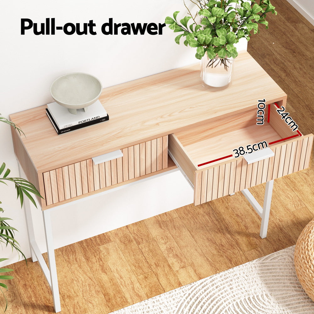 Console Table 2 Drawers 92CM