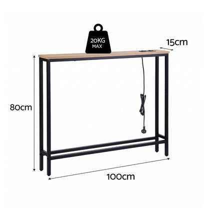 Console Table Charging Station Hallway Slim | HomeAndLiving