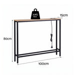 Console Table Charging Station Hallway Slim | HomeAndLiving