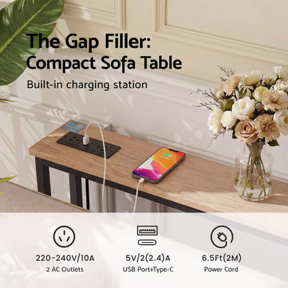 Console Table Charging Station Hallway Slim | HomeAndLiving