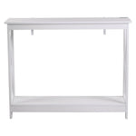 Console Table Hallway Narrow 2-Tier 100cm White | HomeAndLiv