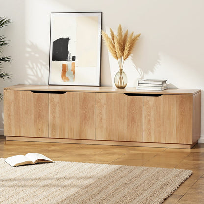 Pine Tv Unit Storage Cabinet 180x40x50cm