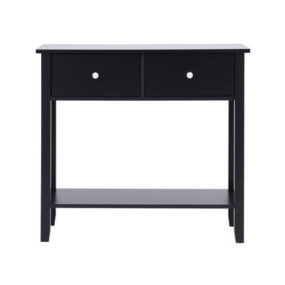 Console Table Black 80cm 80x30x74cm