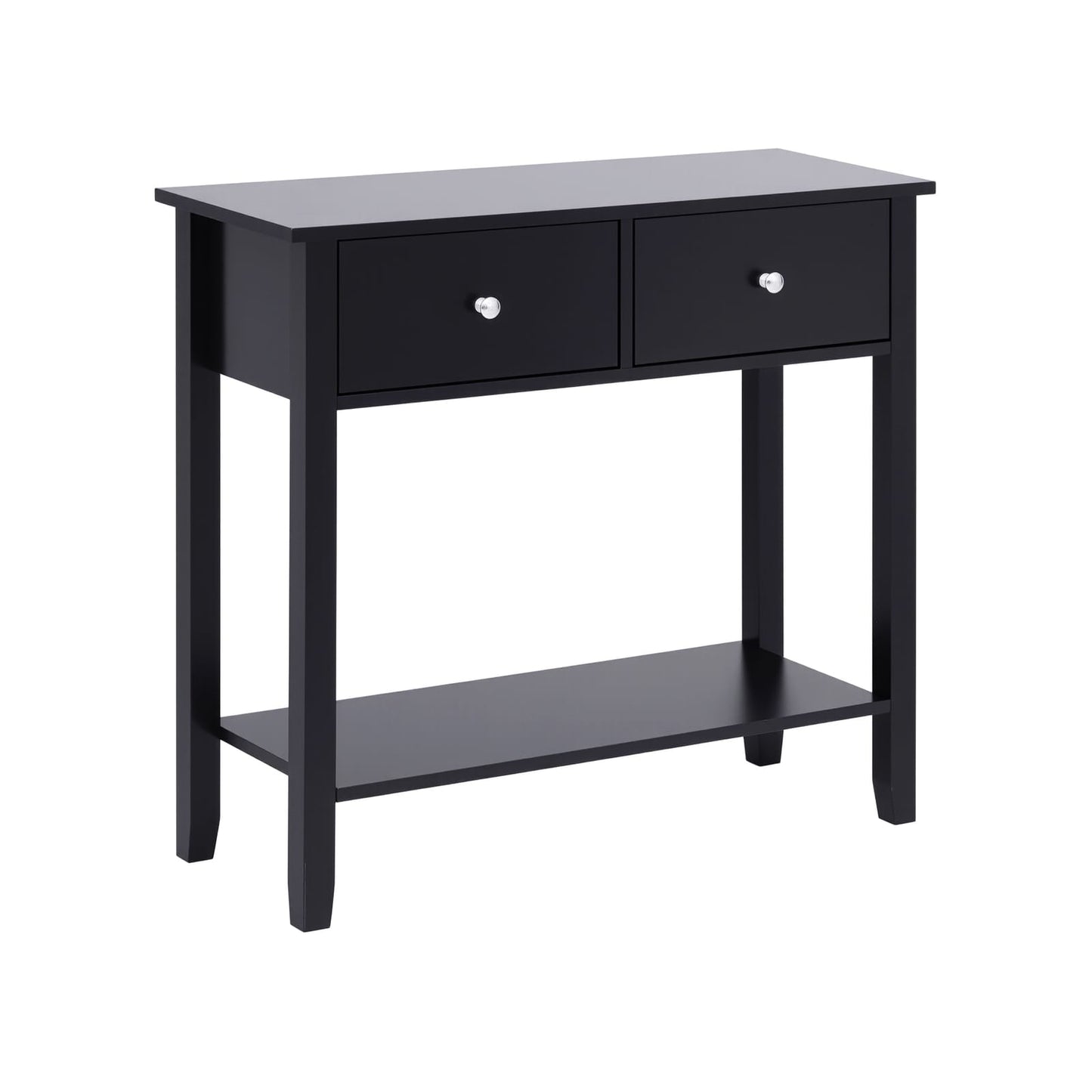 Console Table Black 80cm 80x30x74cm