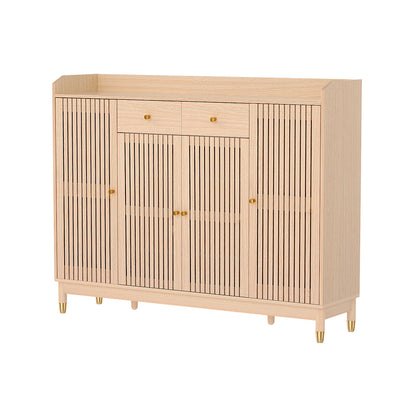 Shoe Rack Cabinet with Shelves 26 Pairs Pine