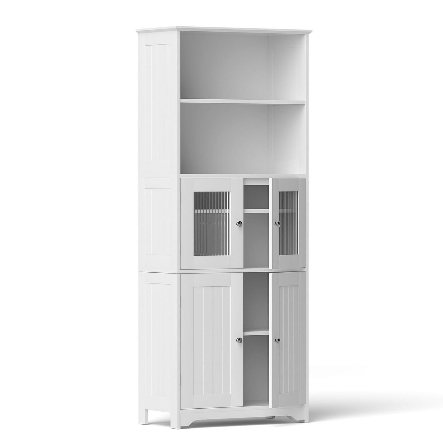 White 160cm 60x30x160cm, side view