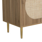 Stylish Rattan Buffet Sideboard Storage Cabinet for Dining Room