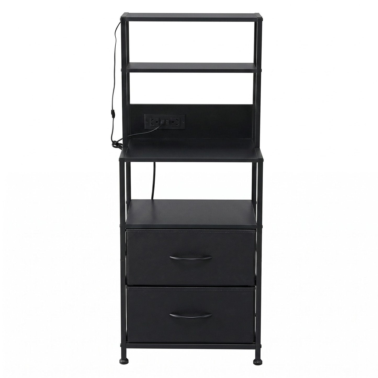 Bedside Table Charging Station LED Nightstand | Home & Living - 4
