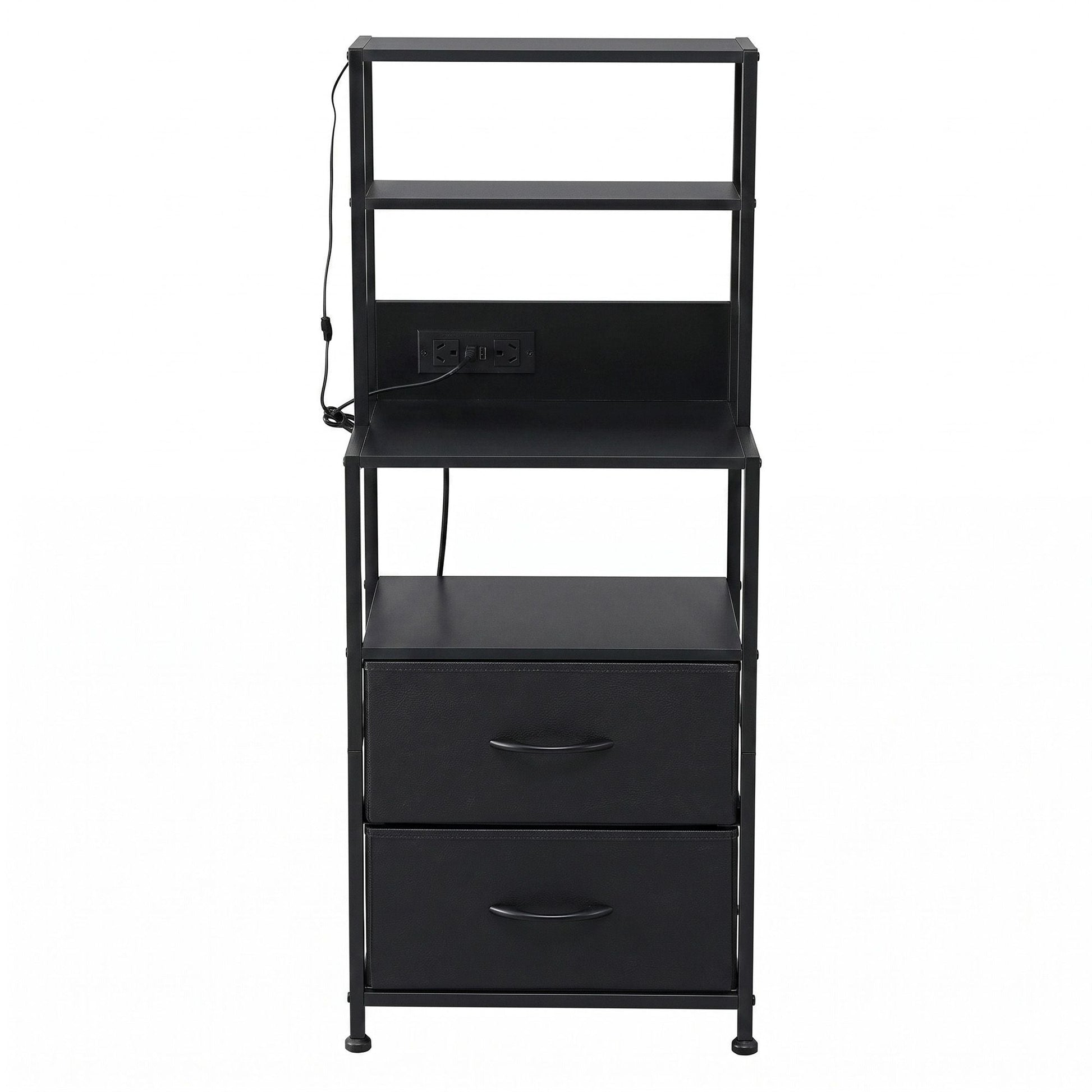 Bedside Table Charging Station LED Nightstand | Home & Living - 4