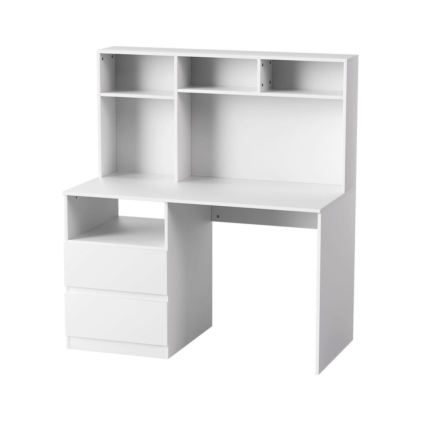 Computer Desk White Office Table 120x60x133.5cm
