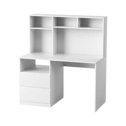 Computer Desk White Office Table 120x60x133.5cm