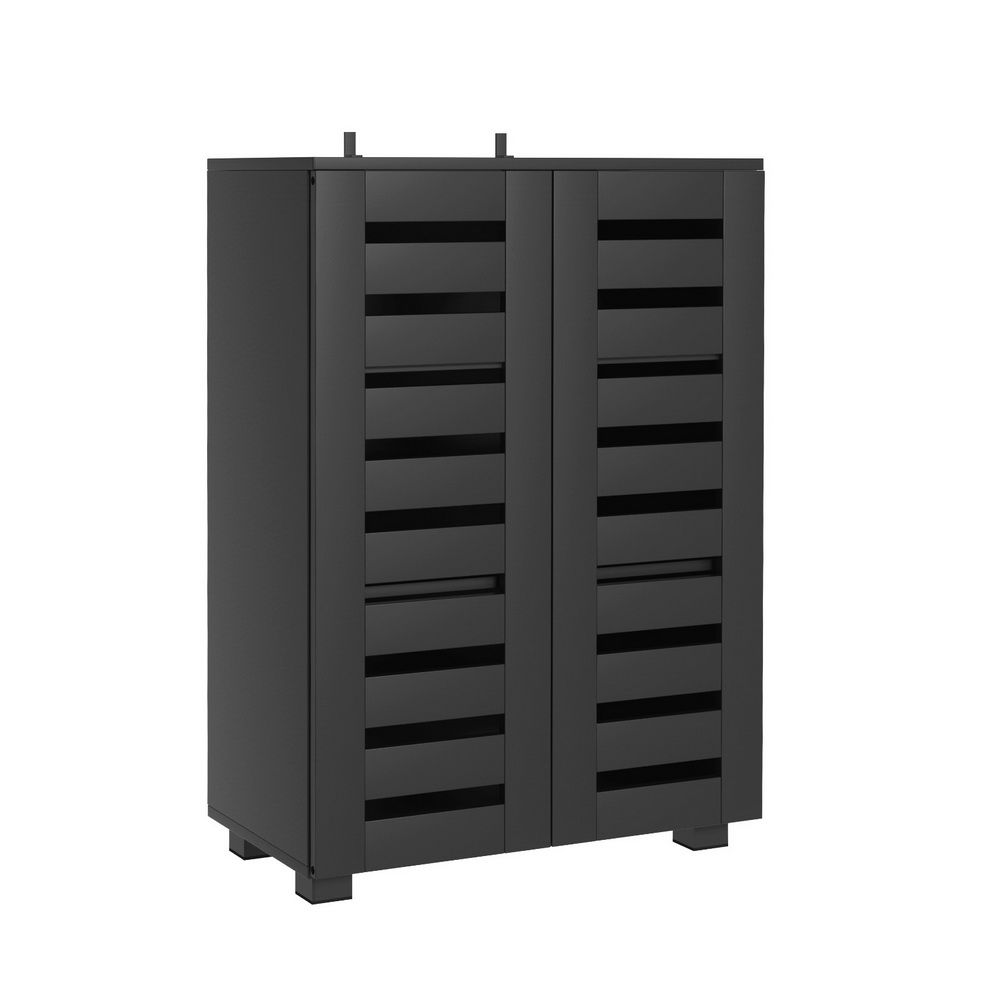 Shoe Rack Storage Cabinet 20 Pairs 5-tier Black Alster - 2
