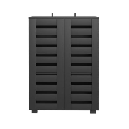Shoe Rack Storage Cabinet 20 Pairs 5-tier Black Alster - 4