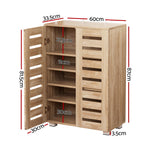 Shoe Cabinet 20 Pairs 5-Tier Wood Alster