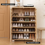 Shoe Cabinet 20 Pairs 5-Tier Wood Alster