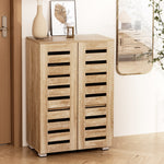 Shoe Cabinet 20 Pairs 5-Tier Wood Alster