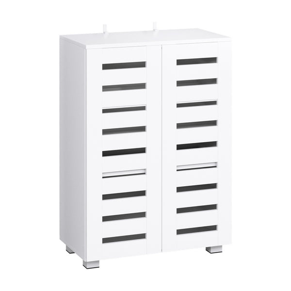  Shoe Rack Cabinet 20 Pairs 5-tier White Alster