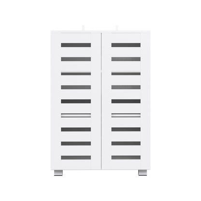 Shoe Rack Cabinet 20 Pairs 5-tier White Alster