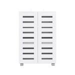Shoe Cabinet 20 Pairs 5-Tier White Alster