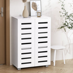 Shoe Rack Cabinet 20 Pairs 5-tier White Alster