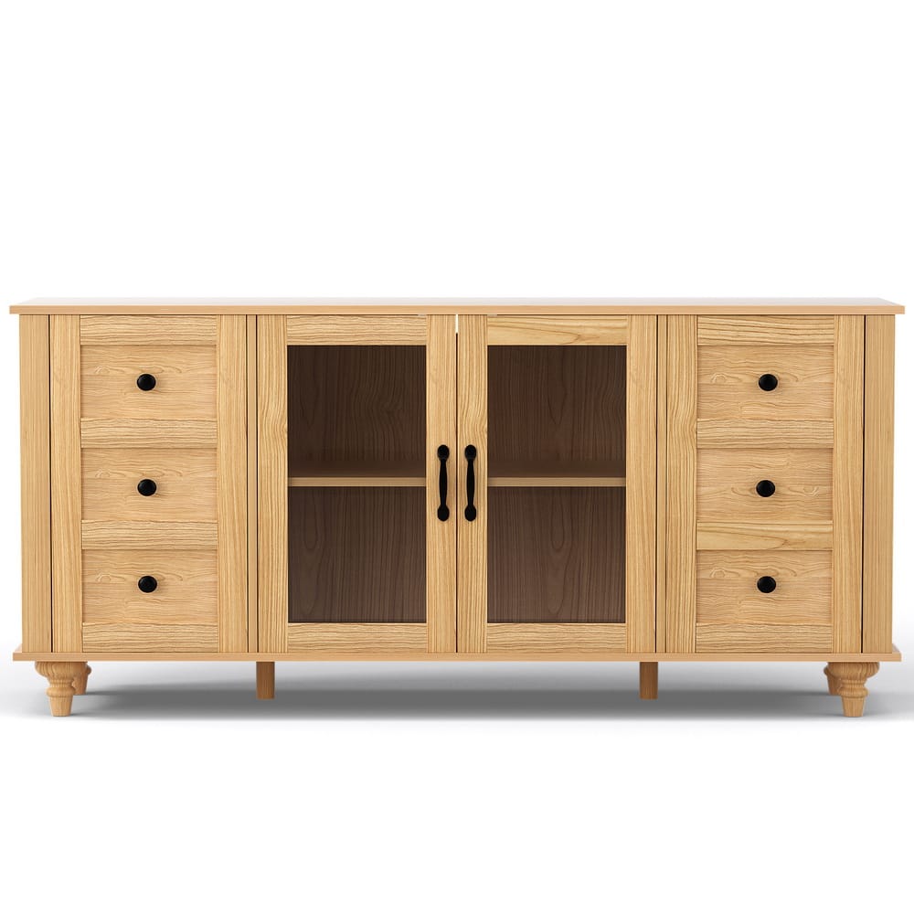 Pine Buffet Storage Cabinet 150x40x70cm