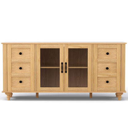 Pine Buffet Storage Cabinet 150x40x70cm