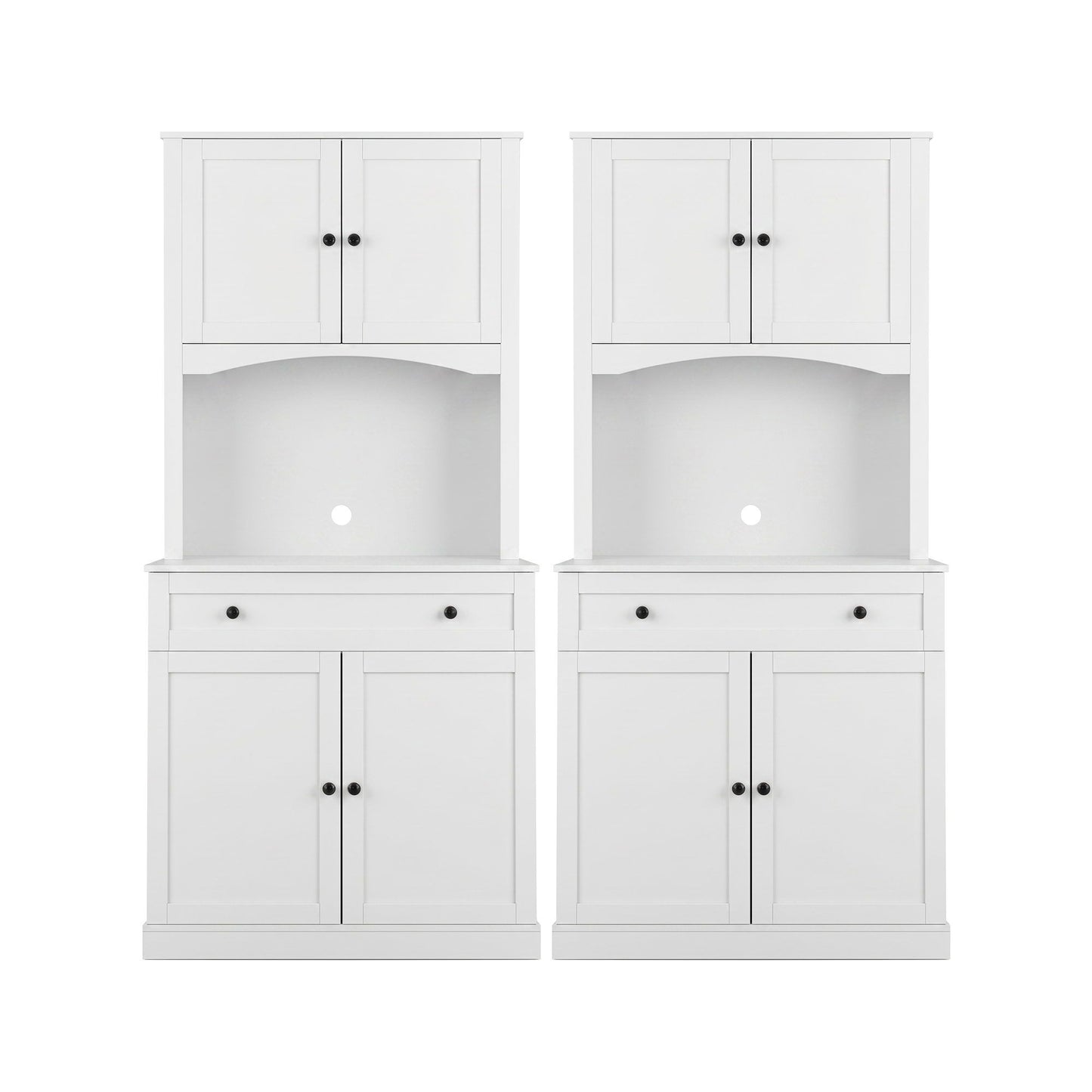 White Buffet Sideboard Cabinet Set of 2 | HomeAndLiving - 5