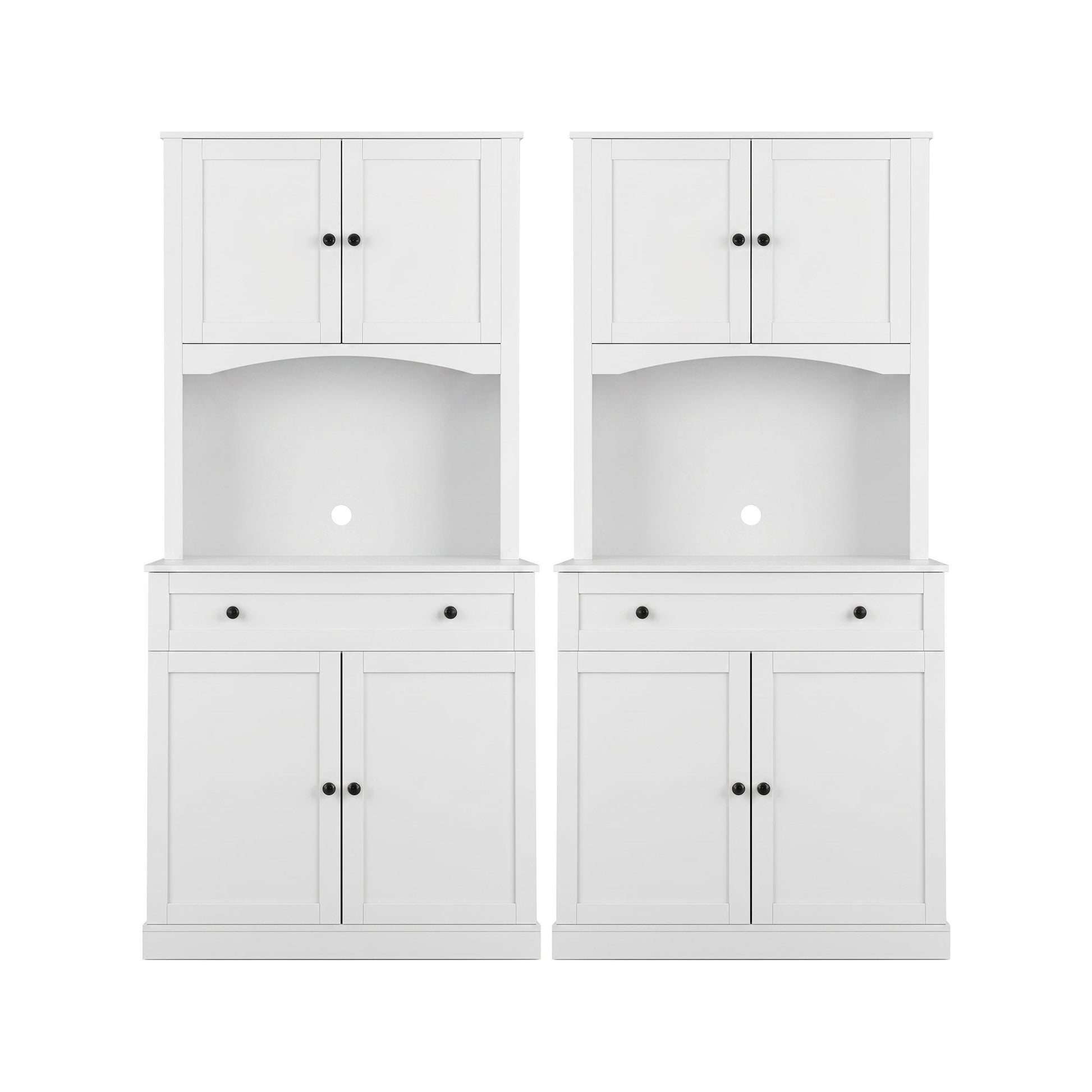 White Buffet Sideboard Cabinet Set of 2 | HomeAndLiving - 5