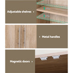 Buffet Sideboard Cupboard Cabinet Pantry Organiser Adjustable Shelves
