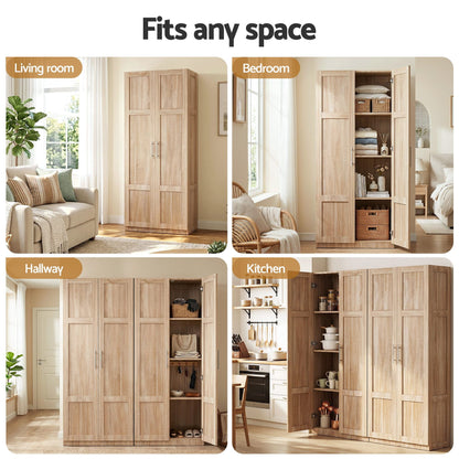 Pine Buffet Sideboard Cabinet Set of 2 | HomeAndLiving - 9