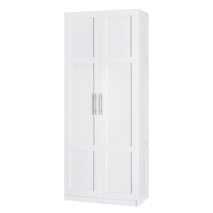 Modern White Sideboard Cabinet with 2 Doors