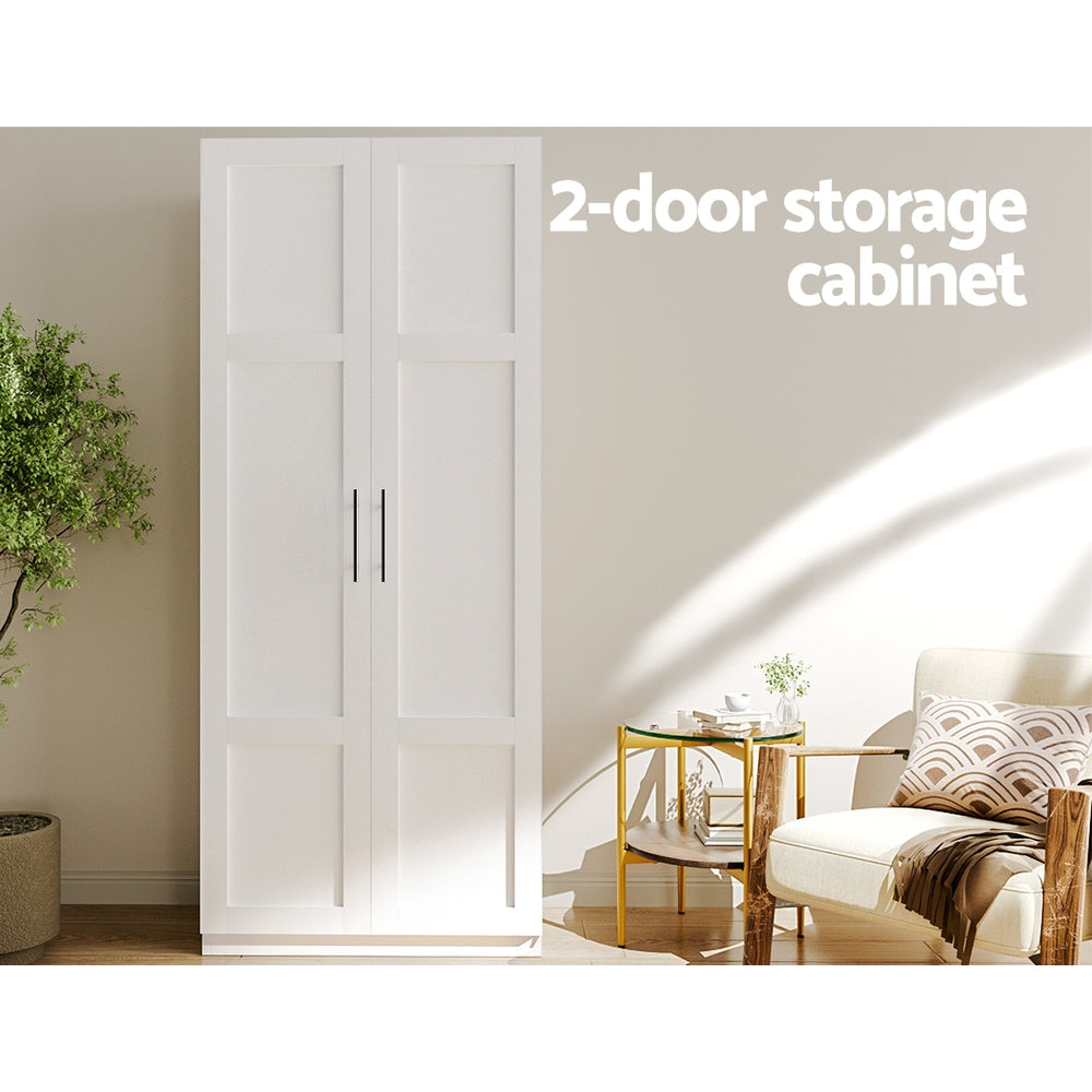 Modern White Sideboard Cabinet with 2 Doors