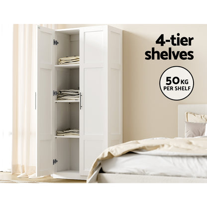 Modern White Sideboard Cabinet with 2 Doors