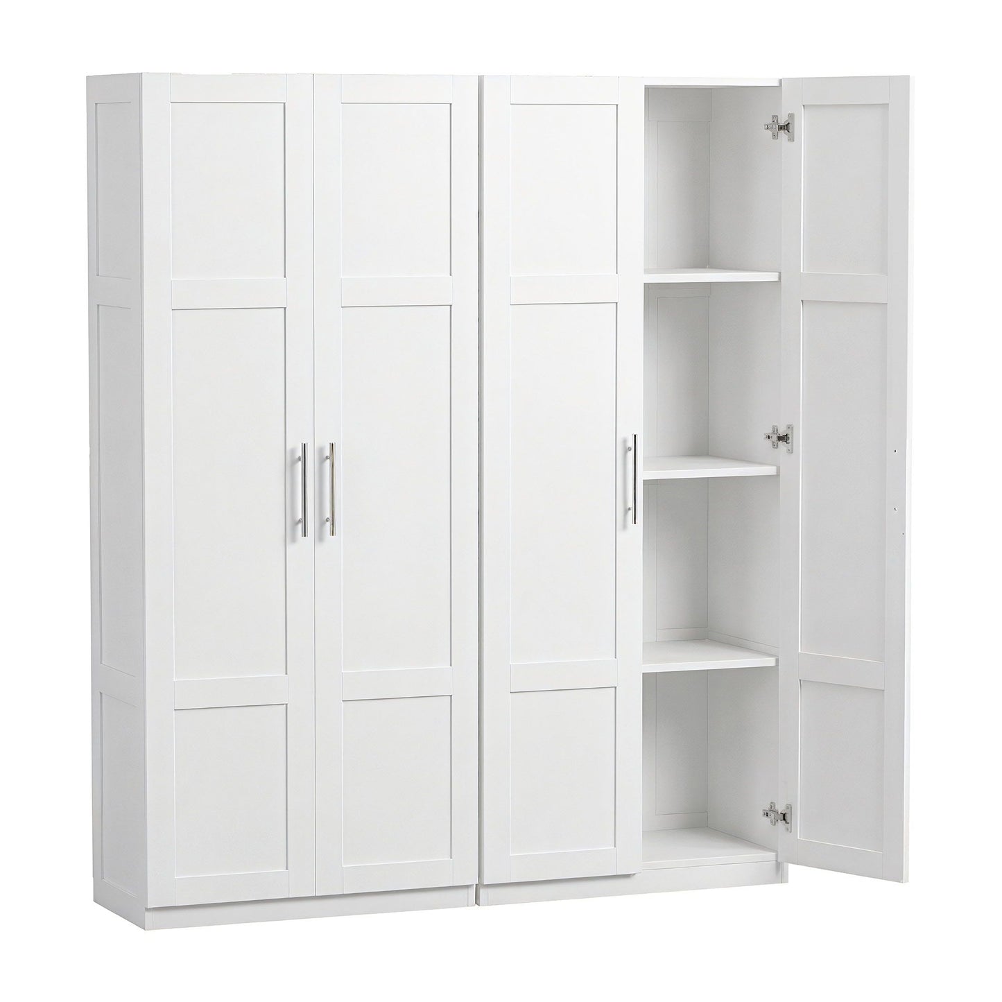 Buffet Sideboard Cabinet Set of 2 White | HomeAndLiving - 3