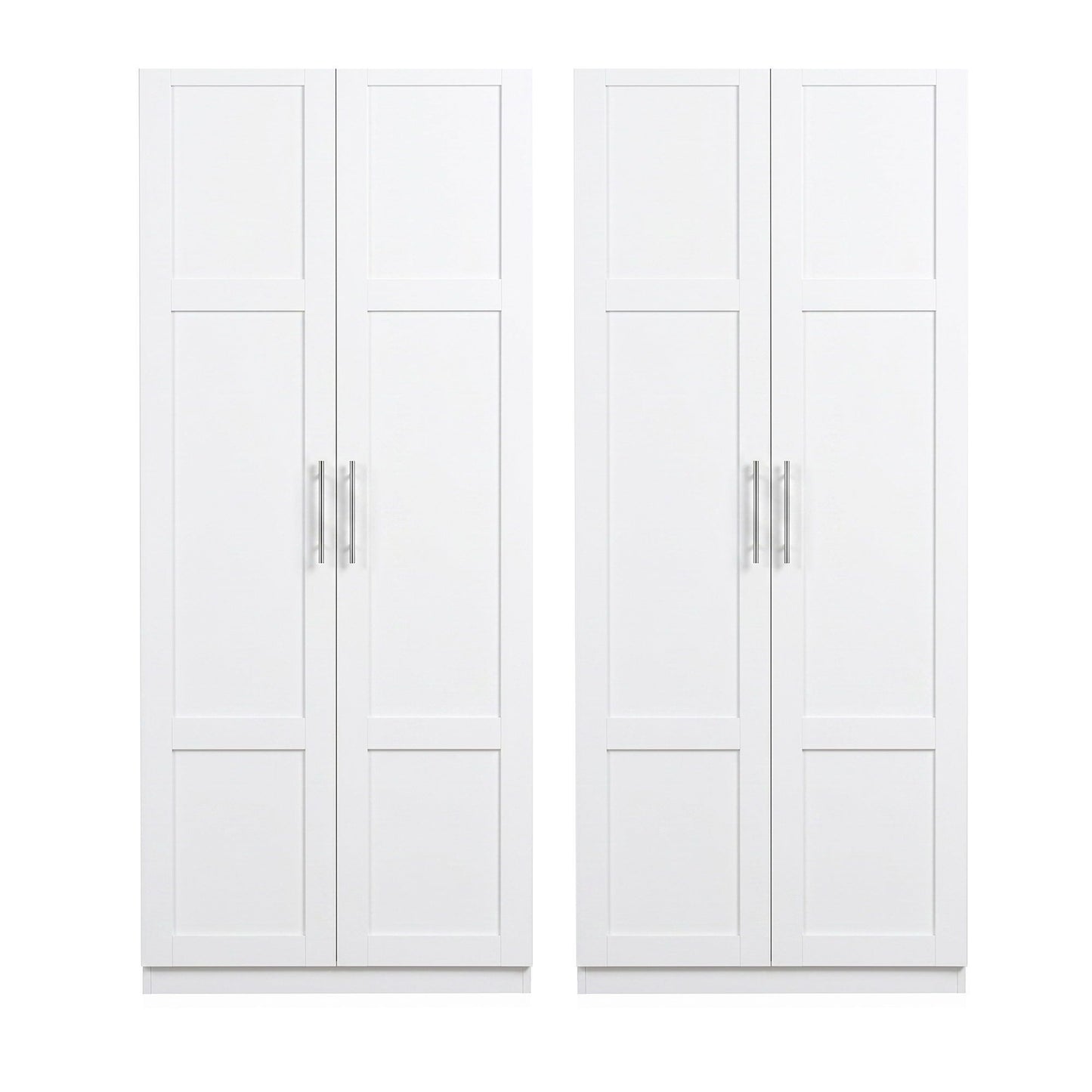 Buffet Sideboard Cabinet Set of 2 White | HomeAndLiving - 5