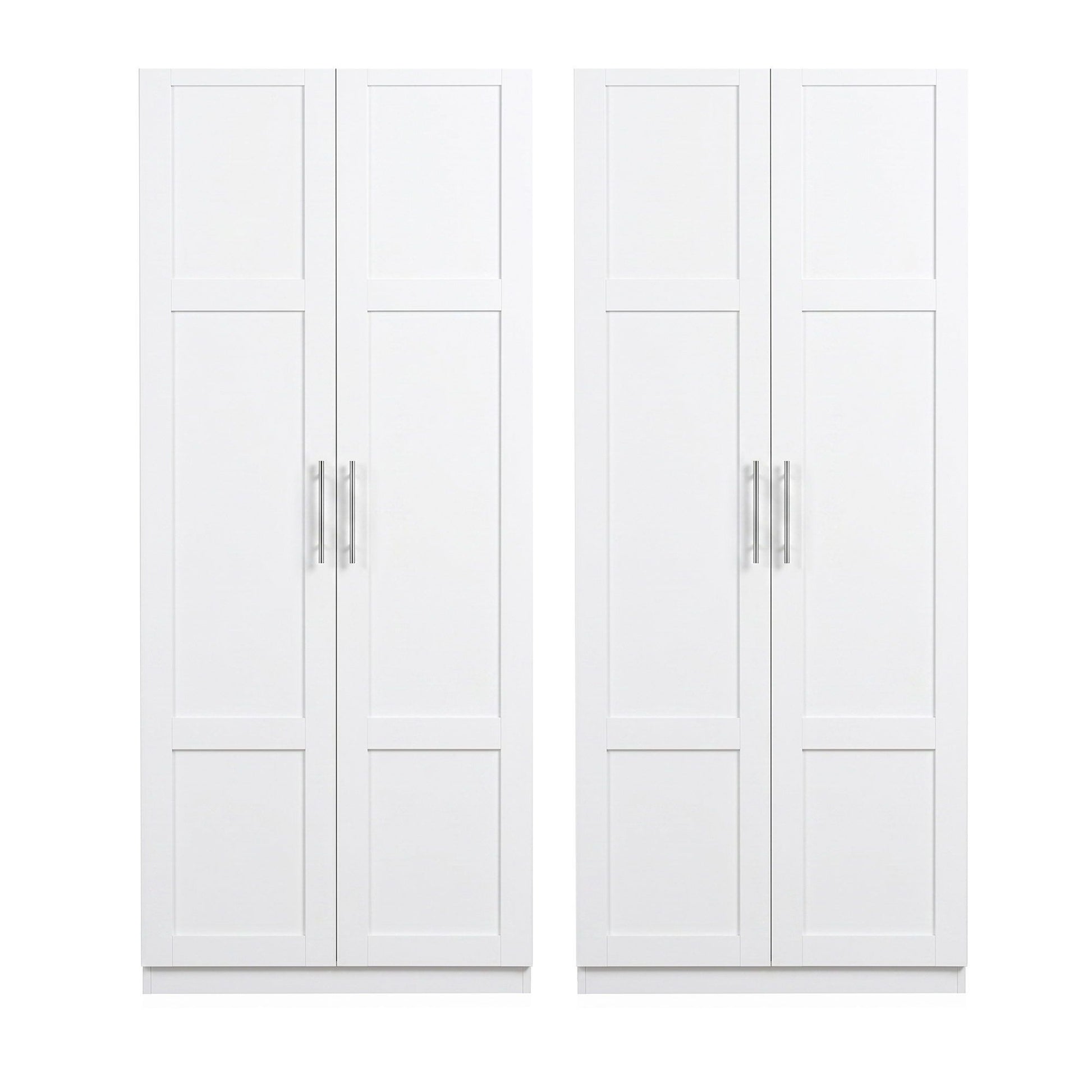 Buffet Sideboard Cabinet Set of 2 White | HomeAndLiving - 5