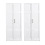 Buffet Sideboard Cabinet Set of 2 White | HomeAndLiving