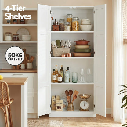 Buffet Sideboard Cabinet Set of 2 White | HomeAndLiving