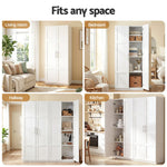 Buffet Sideboard Cabinet Set of 2 White | HomeAndLiving