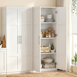 Buffet Sideboard Cabinet Set of 2 White | HomeAndLiving
