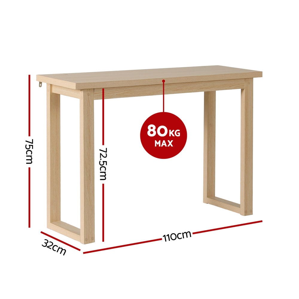 Pine Console Table 110cm 110x32x75cm