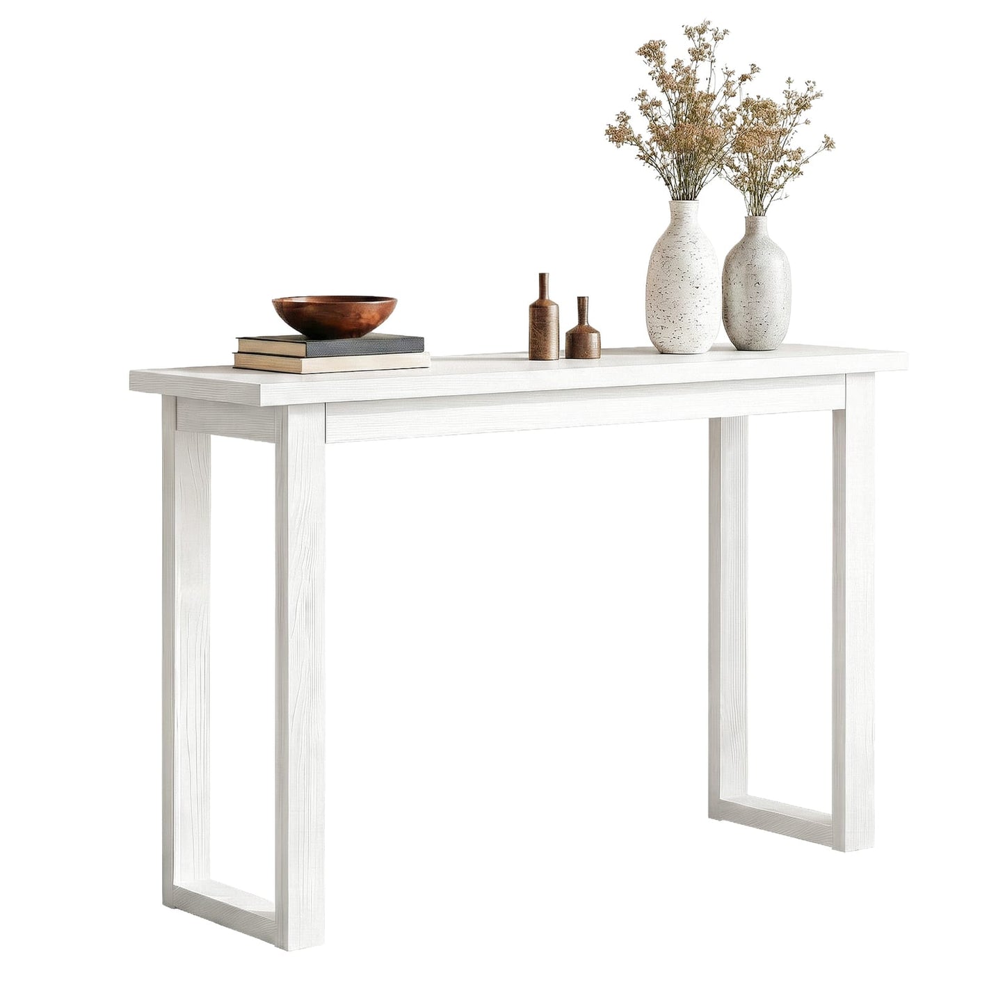 White Console Table 110cm 110x32x75cm